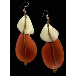 Fair Trade Tagua Nut Organic Earrings Jewelry (Sustainable & Eco-Friendly)